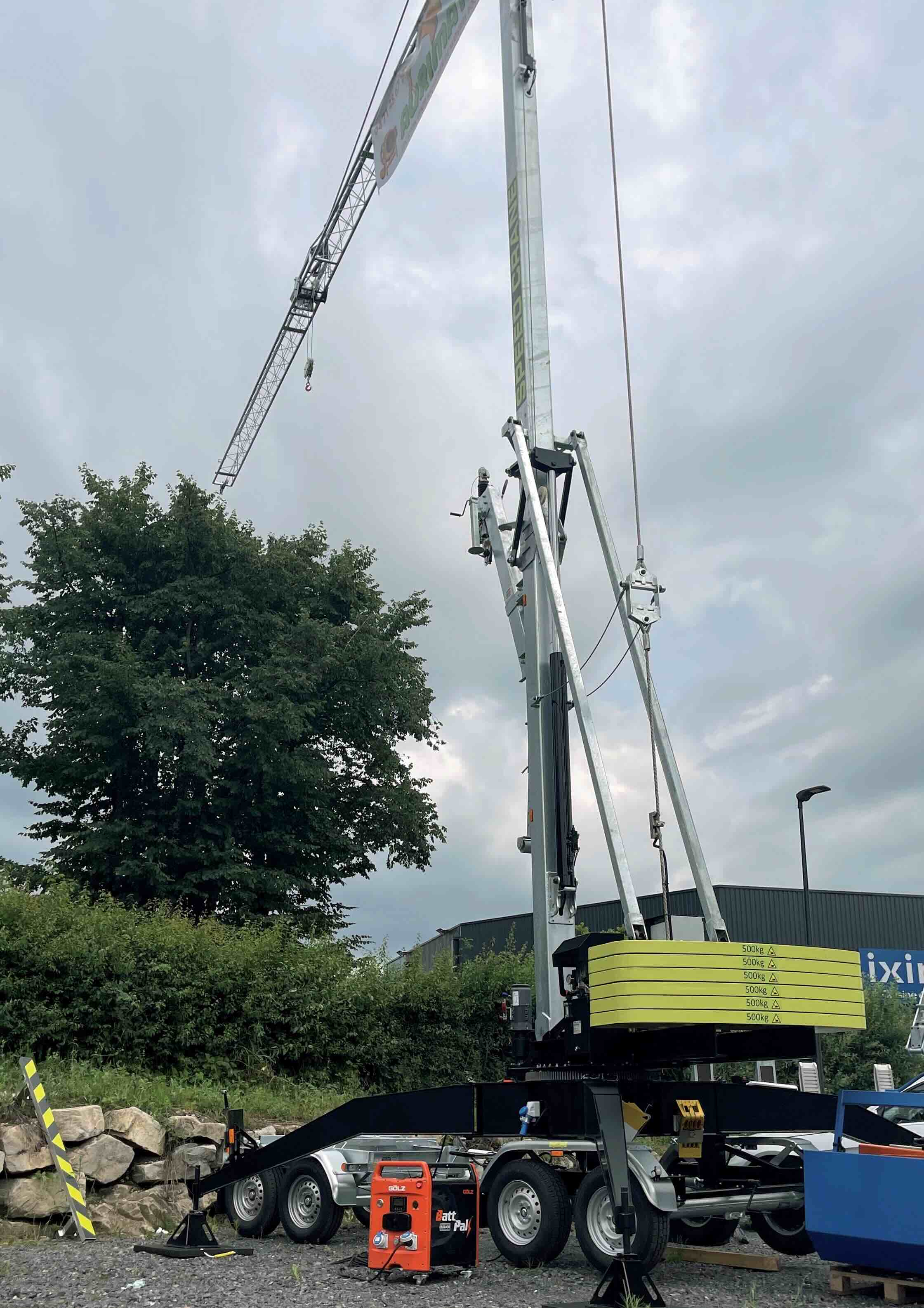 BattPak alimente la grue Speed ​​Crane