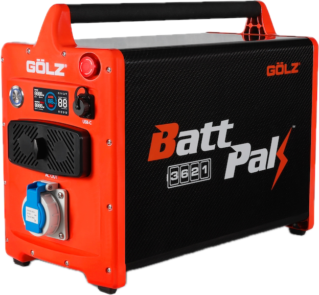 GÖLZ lance la nouvelle station de batterie portable BattPak 3621, la nouvelle génération d'alimentation électrique mobile.